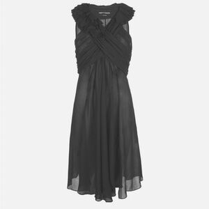 AllSaints Spitalfields Florianna Black Silk dress, Size US 4